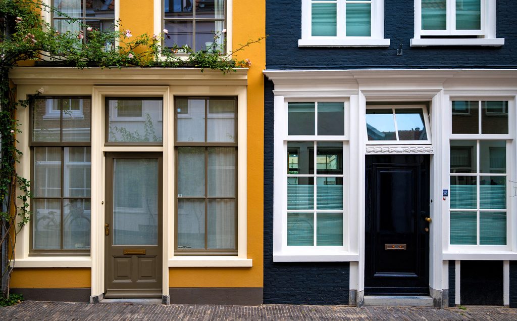 Color, symmetry, and centuries of history combine on Utrecht's quiet residential streets.